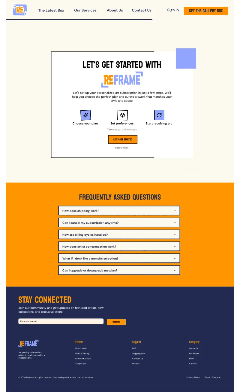 Onboarding step 1