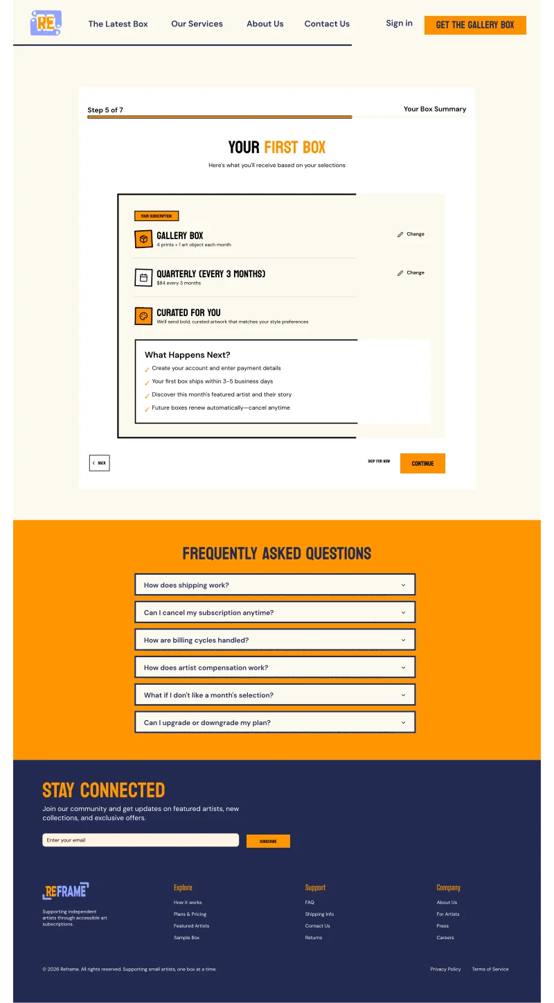 Onboarding step 6