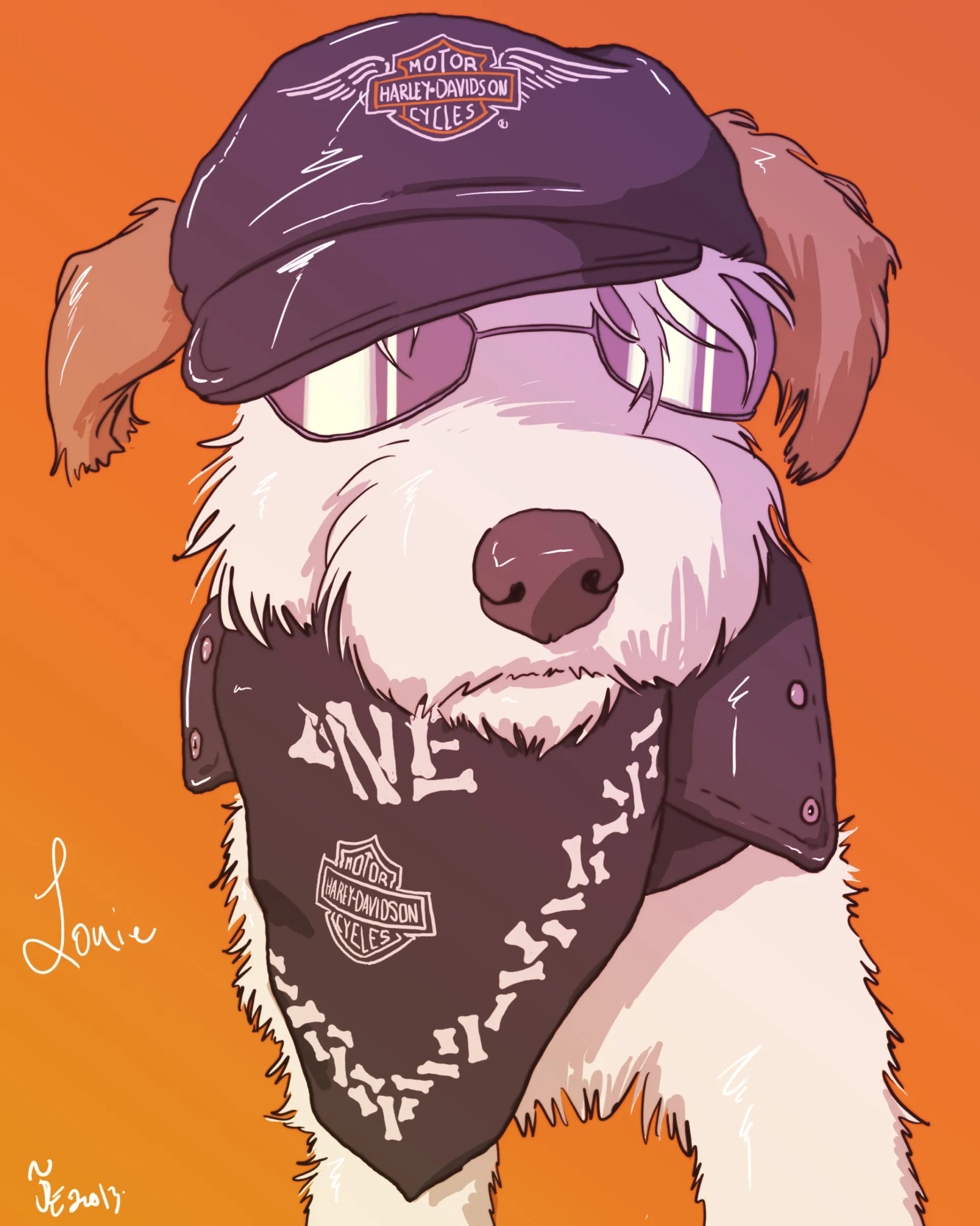 Dog portrait — Louie