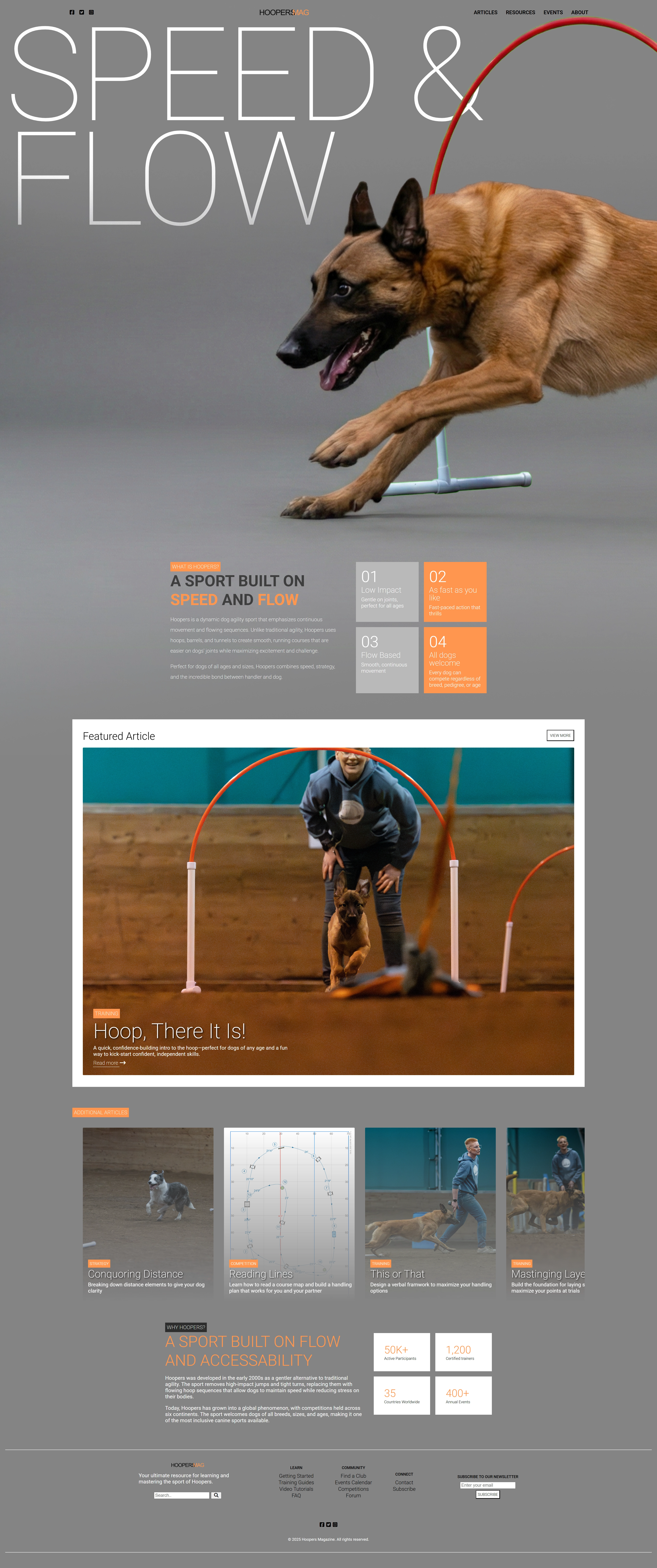 Hoopers Magazine — website design